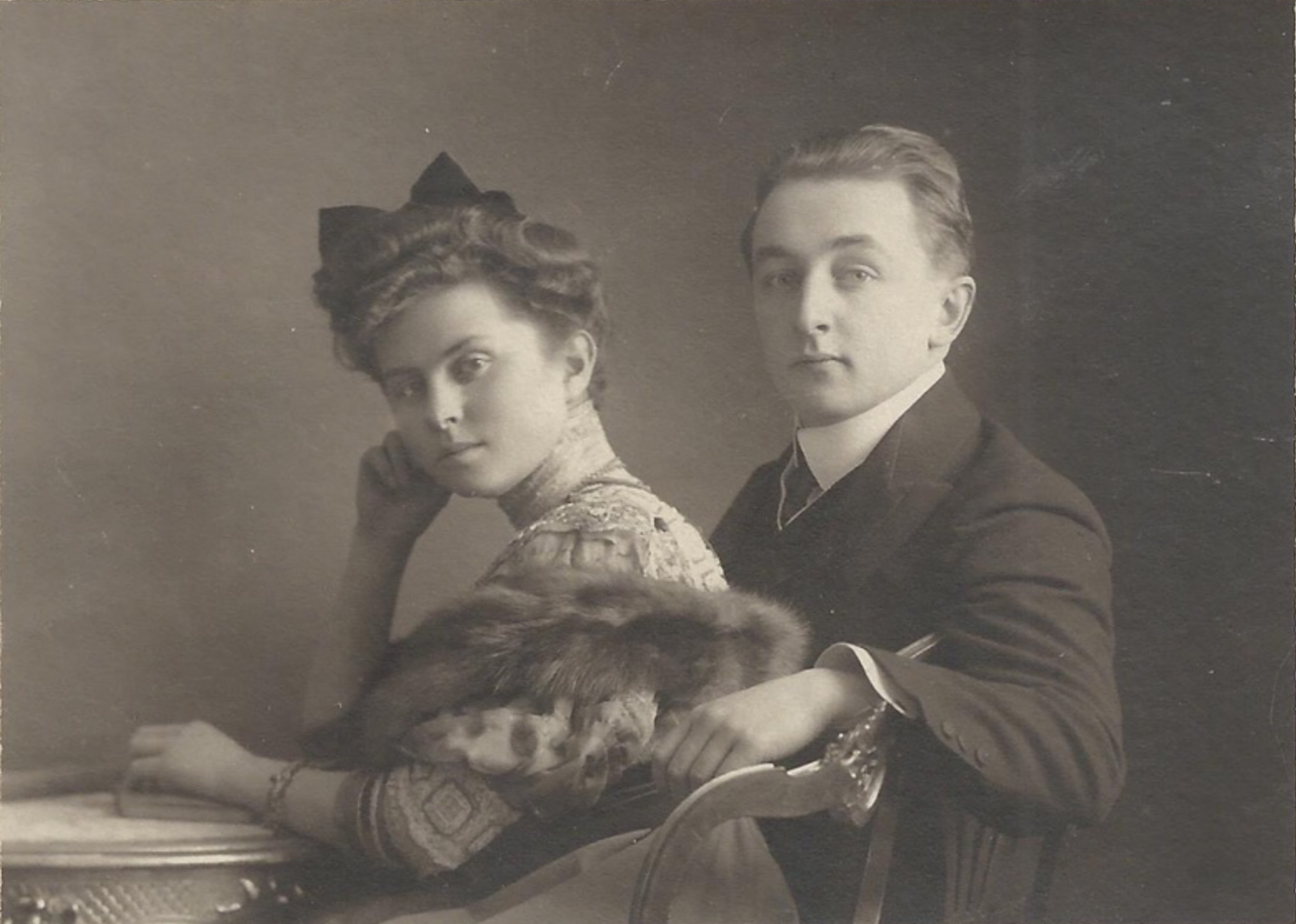 Thomas and Olga de Hartmann, wedding picture 1906